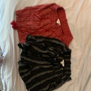 Briggs New York Red and Black Women Shorts